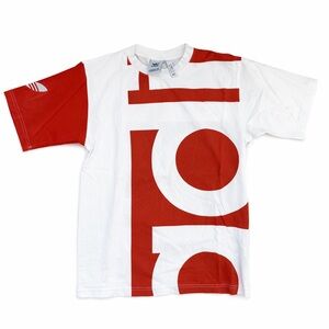 Adidas Originals Trefoil Graphic T-Shirt – Orange White Oversized Logo